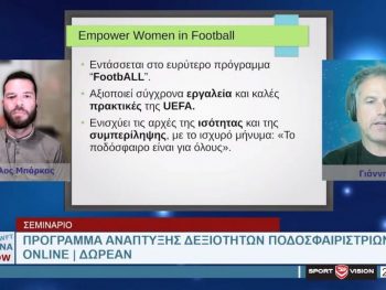 Το Πρόγραμμα Ενδυνάμωσης Ποδοσφαιριστριών στην εκπομπή του ΠΑΣ Γιάννινα WFT (video)
