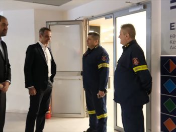 Επίσκεψη του Πρωθυπουργού στο Υπουργείο Κλιματικής Κρίσης και Πολιτικής Προστασίας