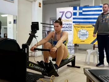 Διάκριση της Λυδίας Σίκαλου στο Παγκόσμιο Κλειστής Κωπηλασίας