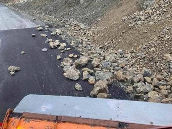 Επτά μηχανήματα για τις πρώτες καταπτώσεις στην Ήπειρο από την βροχόπτωση