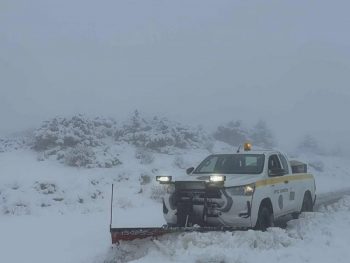 Ανοιχτοί όλοι οι δρόμοι στους Λιγκιάδες μετά την χιονόπτωση