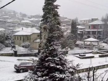 Στους -8°C έπεσε ο υδράργυρος στην Ήπειρο  