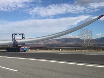 Κυκλοφοριακές ρυθμίσεις για μεταφορά ανεμογεννητριών στην Εγνατία