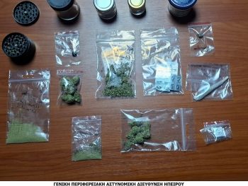 Δύο συλλήψεις στα Γιάννινα για κατοχή ναρωτικών