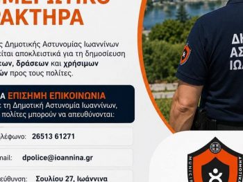 Η Δημοτική Αστυνομία Ιωαννίνων απέκτησε επίσημη σελίδα στο Facebook