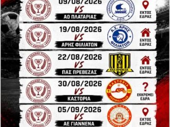 Τα φιλικά της Θύελλας - Τεστ και με τον ΠΑΣ