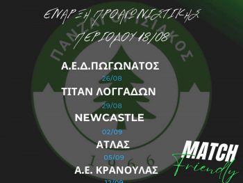 Πότε ξεκινάει ο Πανζαγορισιακός - Το πρόγραμμα των φιλικών