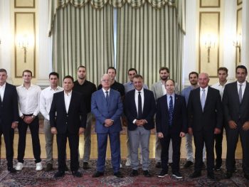 Ο Πρόεδρος της Δημοκρατίας, Κωνσταντίνος Τασούλας υποδέχθηκε την εθνική ομάδα