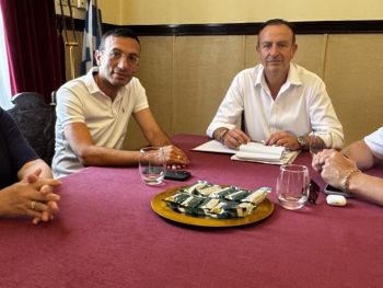 Με τον Δήμαρχο Φρανκφούρτης 