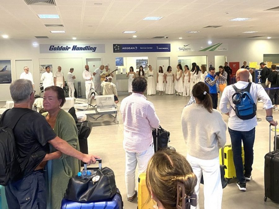 Μουσικό ‘’check in’’ στο Αεροδρόμιο Ιωαννίνων από την ομάδα Concarda  του Ωδείου Ars Nova