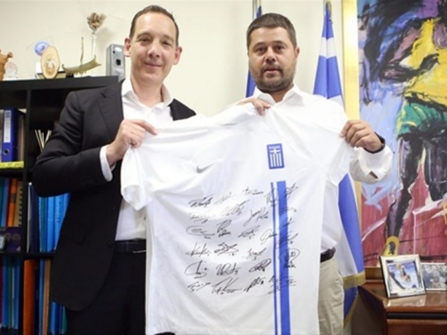 Συνάντηση Μ. Γκαγκάτση με Γ. Μαυρωτά και υπουργό Αθλητισμού της πολιτείας της Βικτώρια