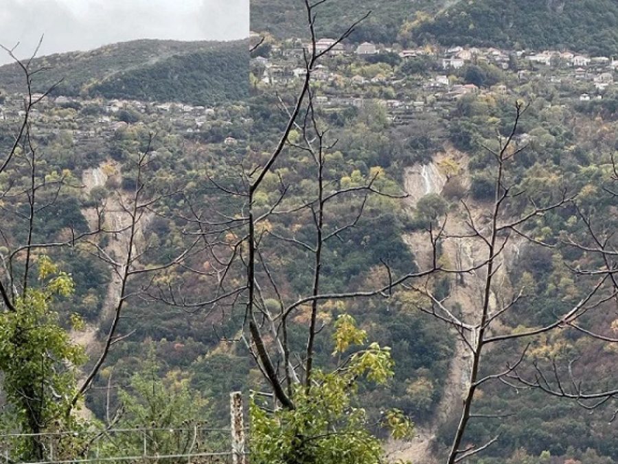 Κουκούλια Τζουμέρκων: «Μετακινείται» η πλαγιά κάτω από τα σπίτια του χωριού