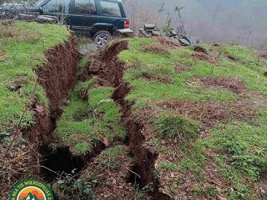 Μεγάλη κατολίσθηση στη Μικροσπηλιά Άρτας
