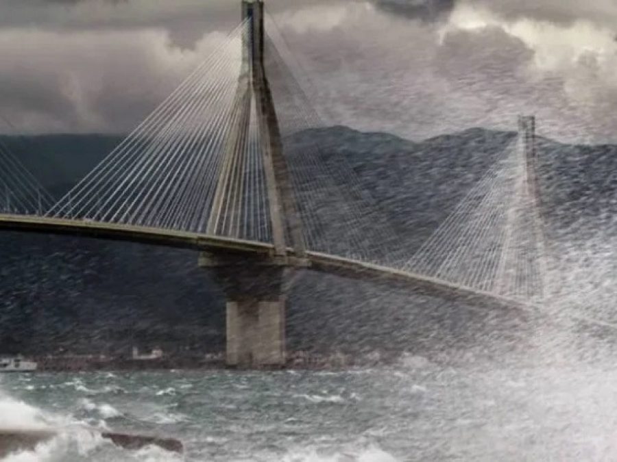 Θυελλώδεις άνεμοι στο Ρίο-Αντίρριο