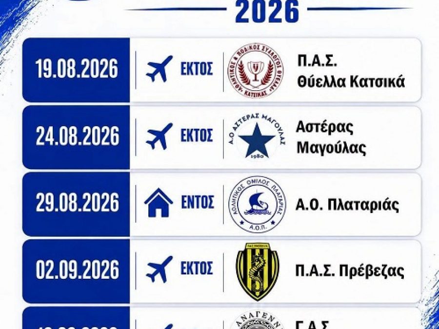 Τα τεστ του Άρη Φιλιατών 