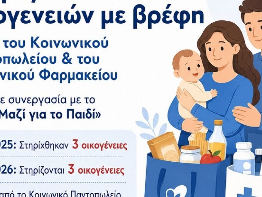 Ουσιαστική στήριξη σε ευάλωτες οικογένειες μέσω των κοινωνικών δομών του Δήμου Ιωαννιτών