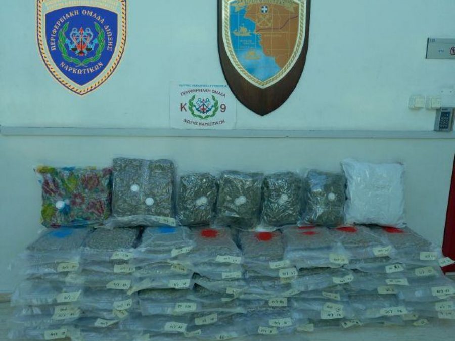 Κατάσχεση άνω των 92 κιλών ακατέργαστης κάνναβης υδροπονικής καλλιέργειας στον λιμένα Ηγουμενίτσας 