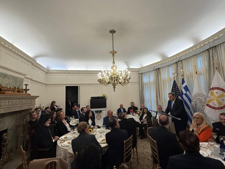 Τιμητική εκδήλωση του Αρχιεπισκόπου Αμερικής Ελπιδοφόρου για τον Πρόεδρο της ΕΟΕ Ισίδωρο Κούβελο ενόψει Λος Αντζελες 2028 